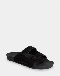 Quiksilver - Mens Sunset Nubuck Double Adjustable Slides