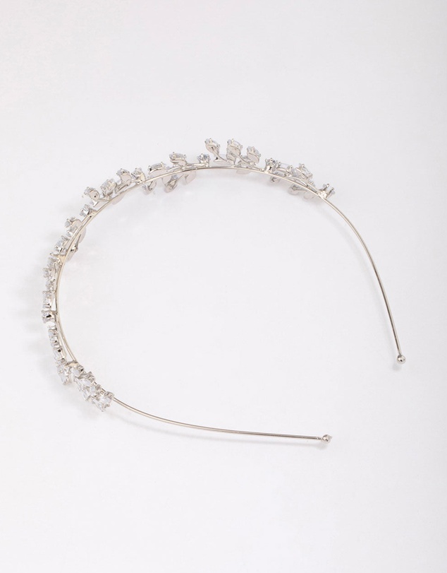 Lovisa - Silver Marquise Round Leaf Headband