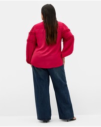 City Chic - Drama Queen Long Sleeve Shirt