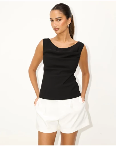 Dazie - Solene Draped Top
