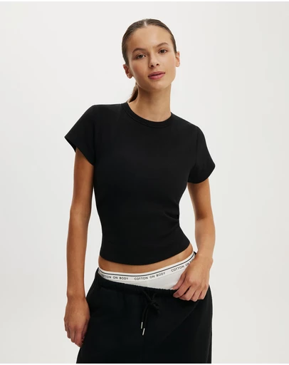 Cotton On Body Active - Active Rib Baby Tee