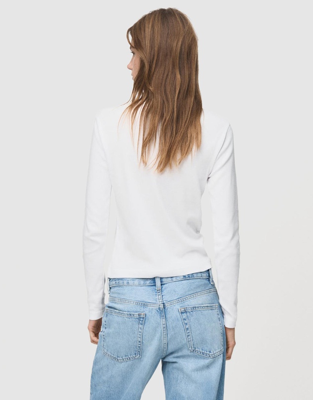 M.N.G - Long Sleeve Cotton T-Shirt