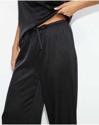 Dazie - Golden Hour Satin Drawstring Pants