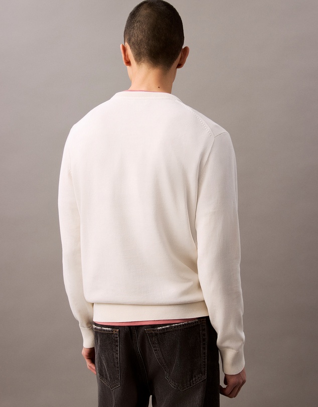 Calvin Klein Jeans - Smooth Cotton Monogram Logo Jumper