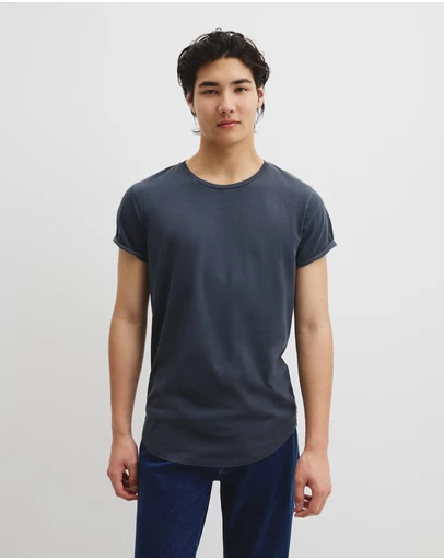 Country Road - Australian Cotton Longline Garment Dye T-shirt