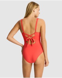 Sea Level Australia - Essentials Edit Longline Tie Back One Piece