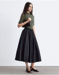 & Other Stories - Voluminous Drawstring Midi Skirt