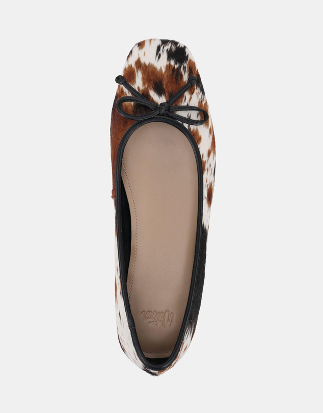 Wittner - Armenia Casual Flats Cow Hide Print Pony Hair