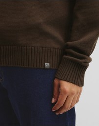 Country Road - Australian Good Earth Cotton Half Zip Knit