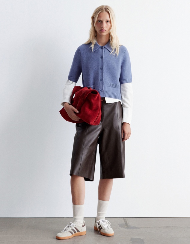 & Other Stories - Short Sleeve Merino-Blend Cardigan