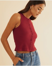 Atmos&Here - Serena Button Front Tank