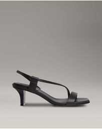 Calvin Klein - Leather Heeled Sandals