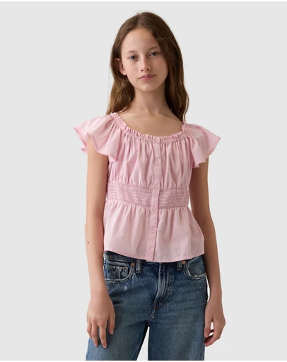 GAP - Flutter Sleeve Top - Teens
