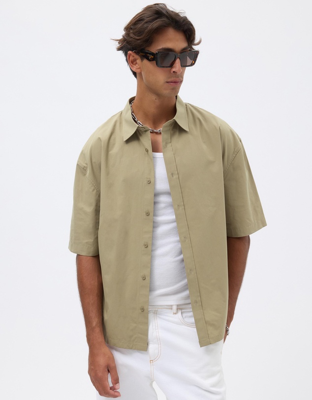 AERE - Gatz Cotton Poplin Shirt
