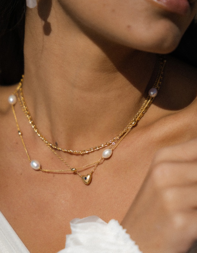 Ottoman Hands - Lyra Pearl Beaded Necklace