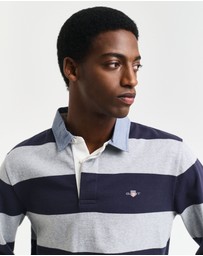 Gant - Chambray Collar Striped Heavy Rugger