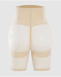 B Free Intimate Apparel - High Waist Power Mesh Tummy Control Shorts