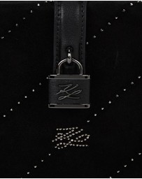 Karl Lagerfeld - K/Autograph Padlock Rhinestone Trunk Bag