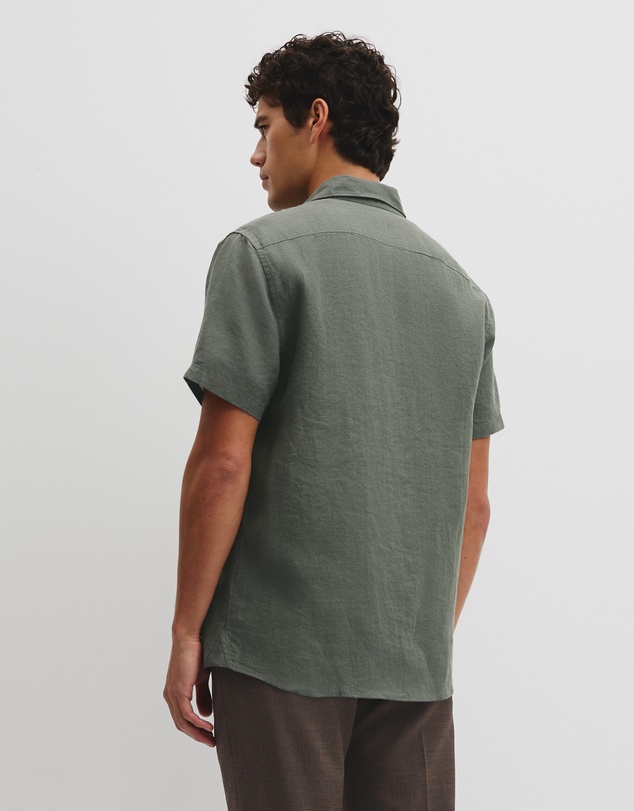 Country Road - Short Sleeve Regular Fit Linen Shirt