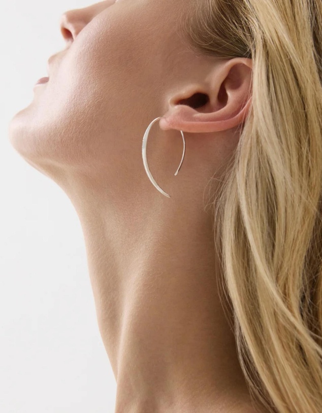 Najo - Arc Silver Earring