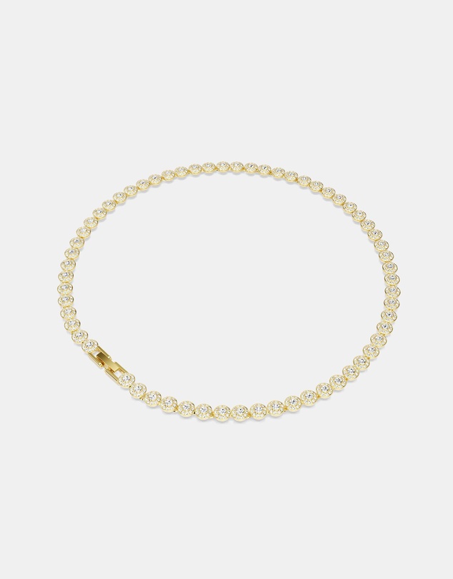 Swarovski - Una Angelic Necklace, Round Cut, Small, White, Gold-Tone Plated