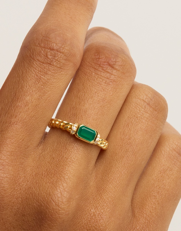 By Charlotte - Gold Strength Within Ring