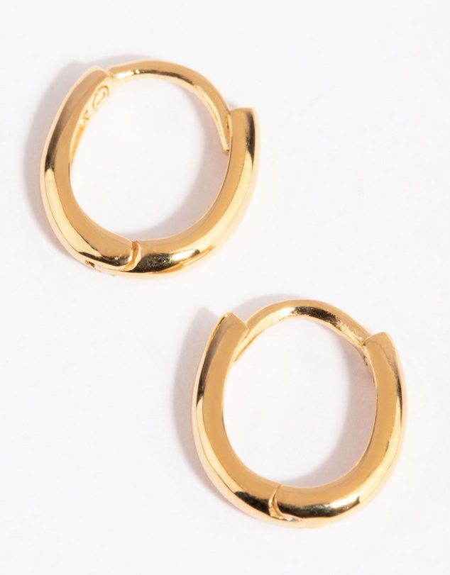 Lovisa - Gold Plated Sterling Silver Ball Stud & Huggie Earring Set