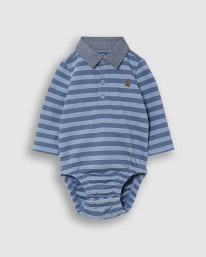 Tonal Blue Stripe