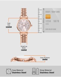 Emporio Armani - Rose Gold Analogue Watch