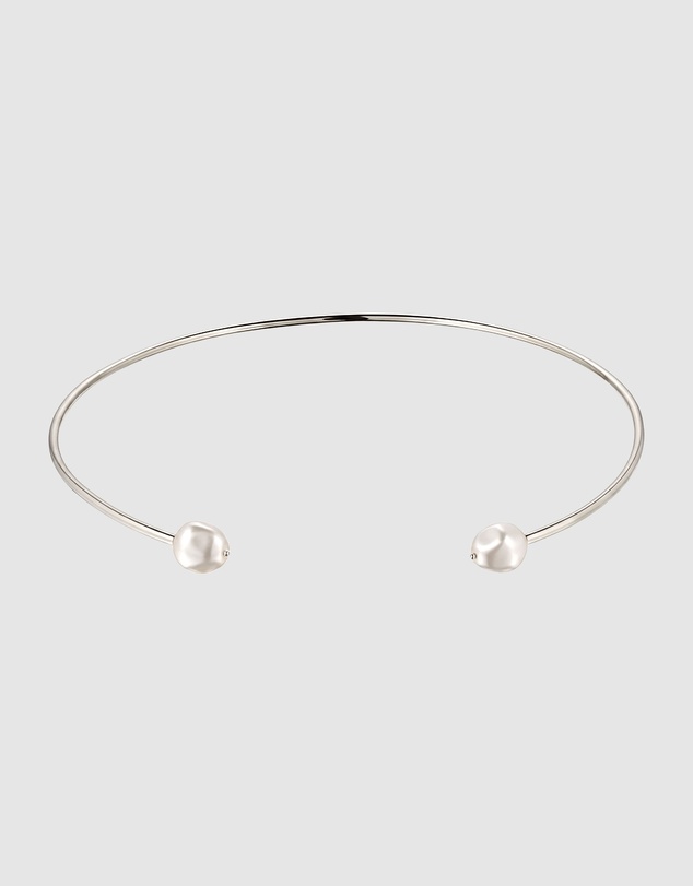 Elli Jewelry - Swarovski® Pearl Wire Choker in 925 Silver