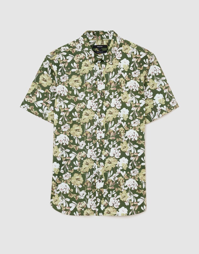Politix - Painted Floral Short Sleeve Shirt