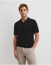 Country Road - Australian Merino Short Sleeve Trophy Knit Polo