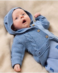 Wilson & Frenchy - Organic Knitted Cable Jacket - Babies