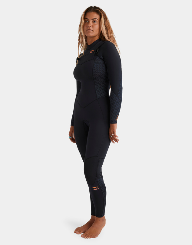 Billabong - Womens 4/3Mm Synergy Natural GBS Chest Zip Long Sleeve Fullsuit