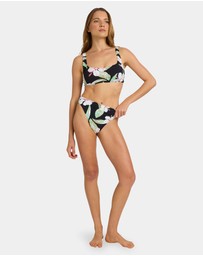 Roxy - Womens Printed Essentials Bralette Bikini Top