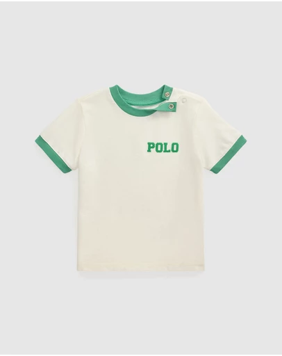 Polo Ralph Lauren - Logo Cotton Jersey Ringer Tee - ICONIC EXCLUSIVE - Babies