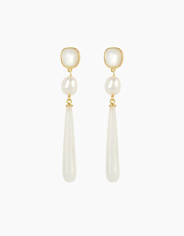Bianc - Artisan Earrings Mother of Pearl