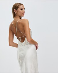Third Form - Crush Bias Cowl Slip Dress