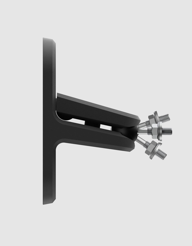 iWorld - Kanto SPW3 Universal Satellite Speaker Wall Mount Bracket - Black, Pair