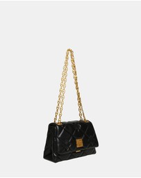 Steve Madden - BLanch Black Gold Handbag
