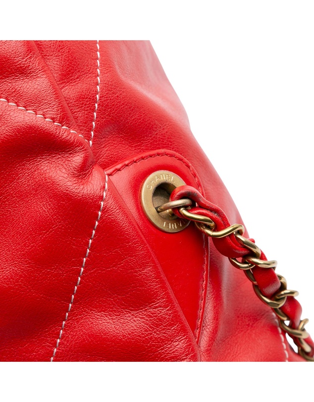Pre-Loved by Azura Reborn - Pre-Loved Large Shiny Quilted Calfskin 22 Backpack
