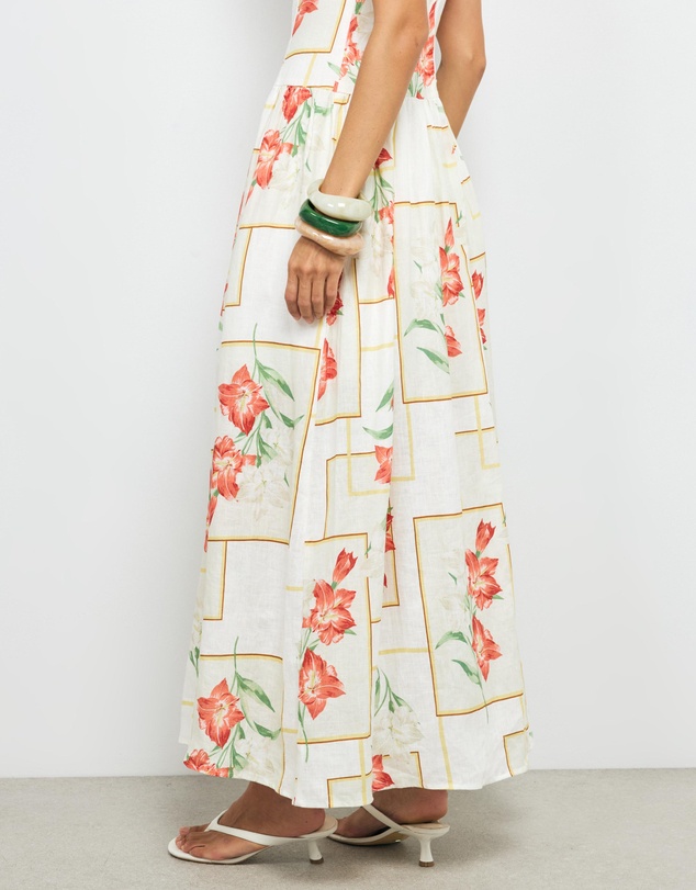 AERE - Asha Linen Midi Dress