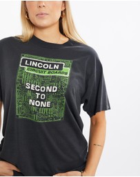 Vintage by The Real Deal - Pre Loved - Vintage 80s Lincoln Circuit Boards Tech Tee