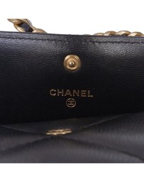 Pre-Loved by Azura Reborn - Pre-Loved Lambskin 19 Flap Coin Purse With Chain