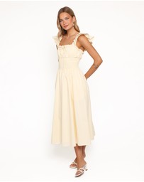 Petal & Pup - Bronte Midi Dress - Butter Yellow
