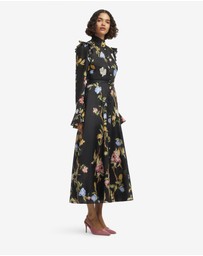 LEO LIN - Katrina Butterfly Sleeve Midi Dress