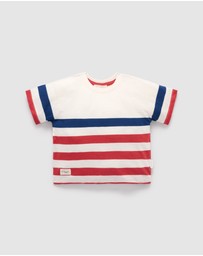Purebaby - Striped Oversized Tee -Kids-Babies
