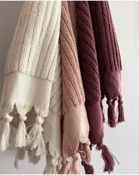 Aura Home - Paros Rib Bath Towel Set
