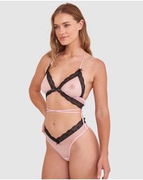 Bras N Things - Night Games Whateva Bodysuit - Light Pink