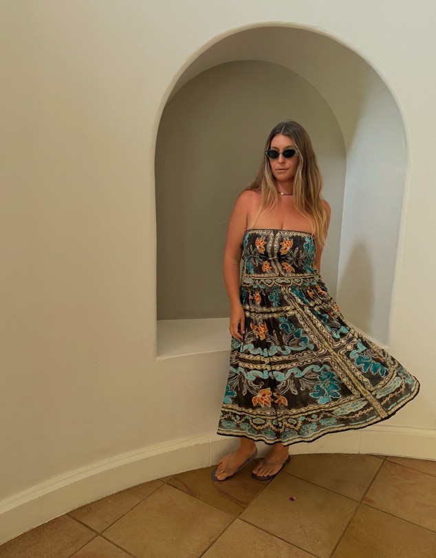 KINGA CSILLA - Tatum Asa Shirred Maxi Skirt